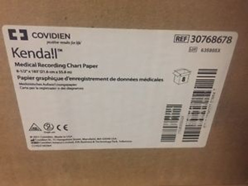 (1 Case) Covidien/Kendall Medical Recording Chart Paper 30768678 (New)