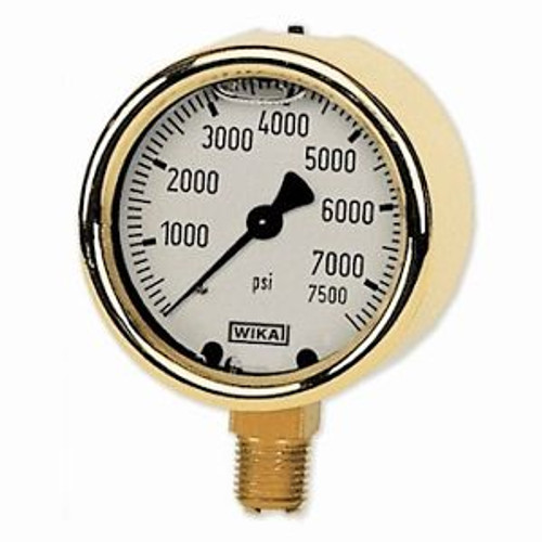 Wika 213.40 Forged Brass Industrial Gauge 30 To 0 Hg 1/4 Npt(M) 2.5 Dial