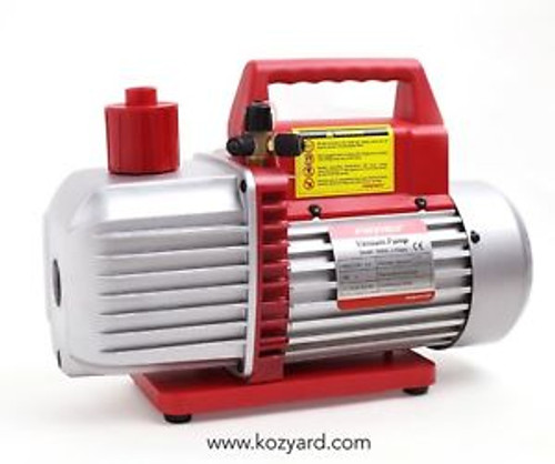 8Cfm Two-Stage Rotary Vane Professional Vacuum Pump (15Micron 1Hp 1/4Flare 3...