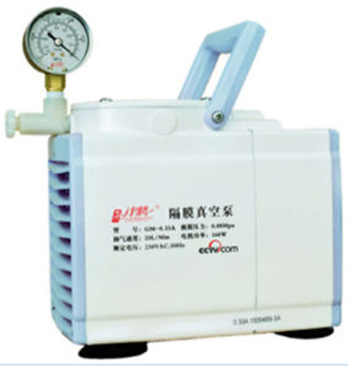 Pressure Adjustable 160W 1 Head Gm-0.33A Oil Free Diaphragm Vacuum Pump 20L/M