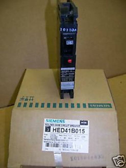 Siemens Ite Hed41B015 Circuit Breaker 1Pole 15Amp New