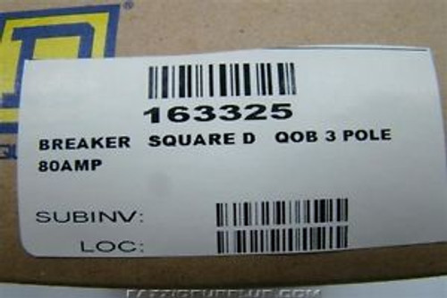 Square D 80A Bolt On Circuit Breaker Q0B380