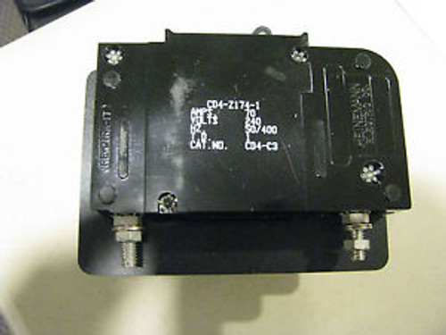 Heinemann Circuit Breaker Part# Cd4-Z174-1 ( Cd4-C3 ) Nsn 5925-01-270-7837