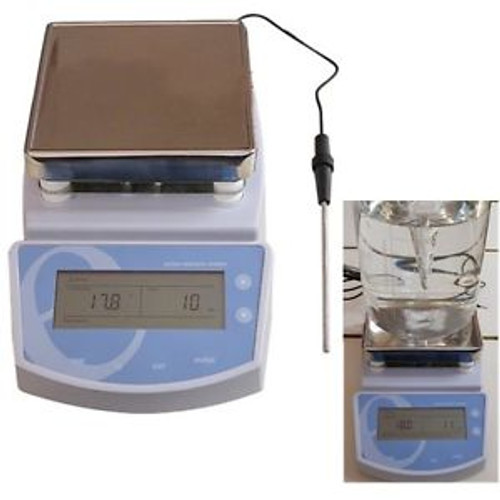 Digital Hot Plate Magnetic Stirrer Electric Heating Mixer 300 Push-Button Contr