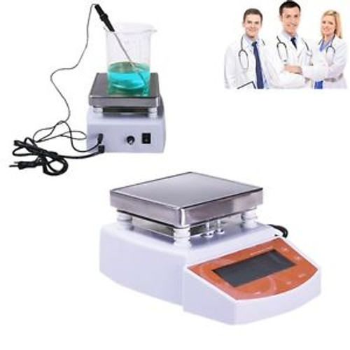 Super Digital Hot Plate Magnetic Stirrer Electric Heating Mixer 400 Lab Tool Ce