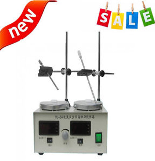 Digital Double Head Temperature Controlled Magnetic Agitator Lab Machine Stirrer