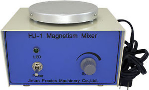 HJ-1 Magnetic Stirrer w/ 25mm Stir Bar 0-2400 rpm Stepless Speed 110v/120v Lab