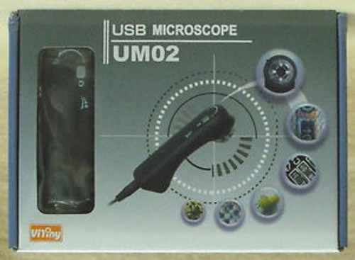 ViTiny USB DIGITAL MICROSCOPE + STAND - FOR COINS STAMPS ETC   # VIT-UM02