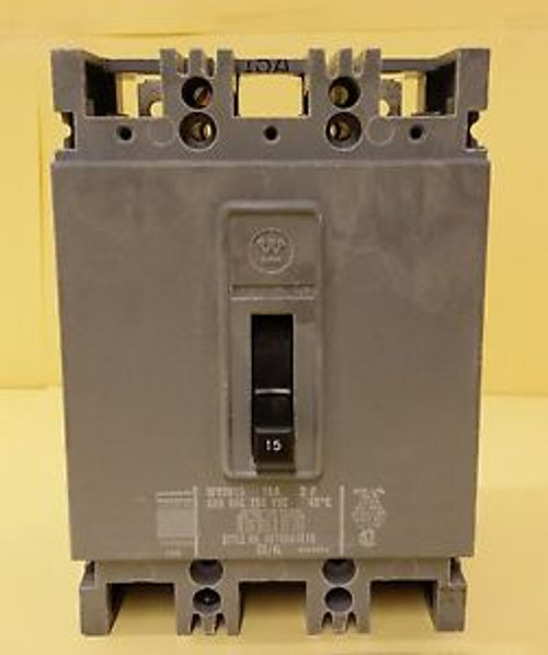 Hfb2015 (New) Westinghouse Circuit Breaker 2 Pole 15 Amp 600 Vac