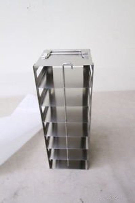 STAINLESS STEEL LABORATORY FREEZER RACK CRYOGENIC  5.5 X5.5X15.5