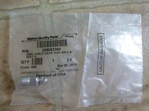 Waters ACQUITY UPLC 289003360 Check Valve assy Double Ball & Seat NEW SEALED