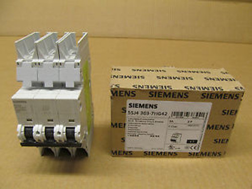 1 Nib Siemens 5Sj4-303-7Hg42 5Sj4303-7Hg42 Circuit Breaker 3 Amp 3 P Type Nsj