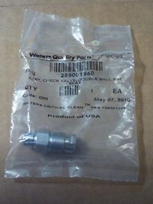 Waters Quality Parts Assy 289001940 Check Valvedouble Ball And Seat. Code Dw