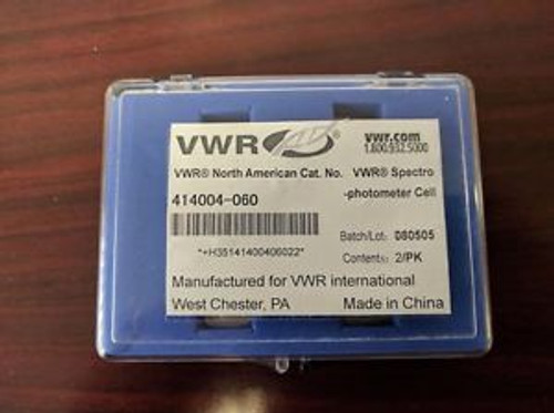 Vwr Spectrosil Spectrophotometer Cells #414004-060 Pack Of 2 !! New !!