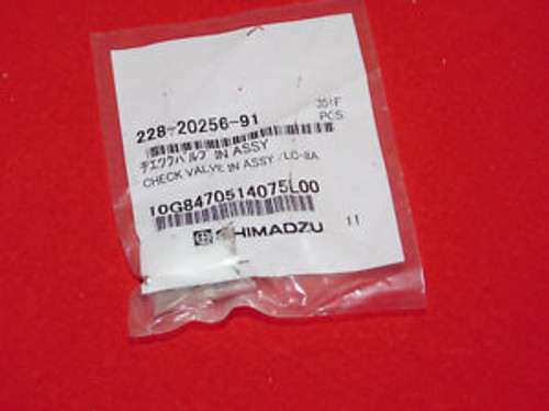 New Shimadzu Check Valve In Assy /Lc-8A 228-20256-91