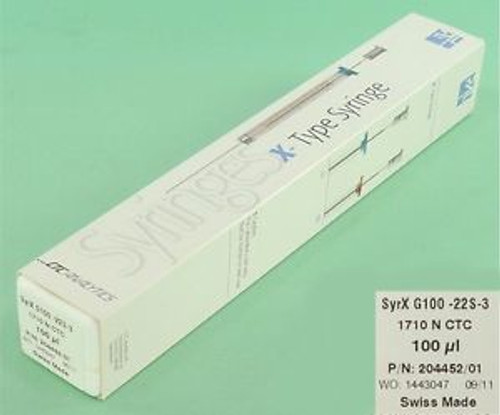 New Ctc Analytics Pal X-Type Syringe 1710N Syrx G100-22S-3 100 Ul