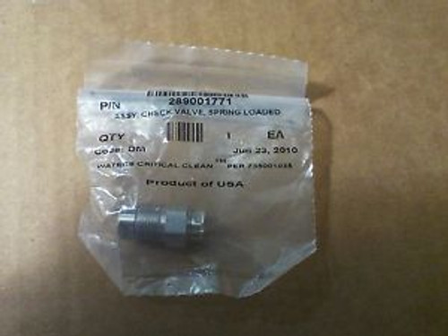 Waters Quality Parts 289001771 Assy Check Valvespring Loaded  Code Ssw