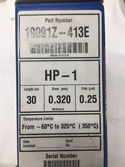 Agilent Hp-1 Column Part Number 19091Z-413E