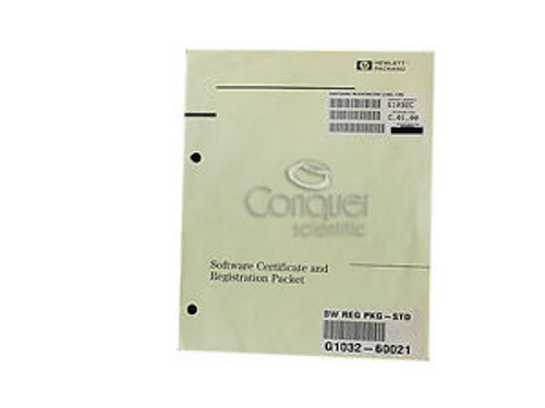 Agilent G1032 Enviroquant Software Certificate