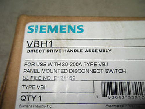 L12 1  Siemens Vbh1 Handle For Disconnect Switch