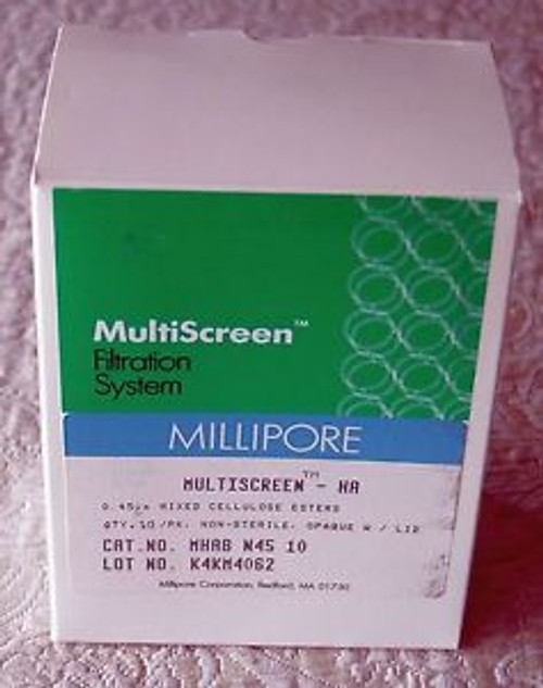 10 Millipore Mhab N45 10 Multiscreen Plate Ha 0.45Um Mixed Cellulose Esters New