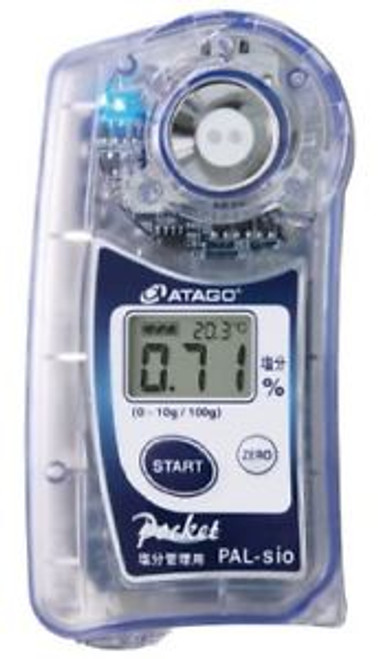 New Atago Pocket Salt Meter Salinometer Pal-Sio 0.00-10.0%