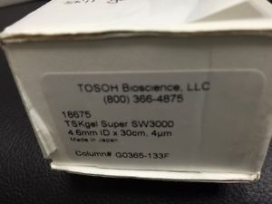 Tosoh Tsk-Gel Supersw3000 Super Sw 3000 18675 4.6X30 Cm 4 Um Used.