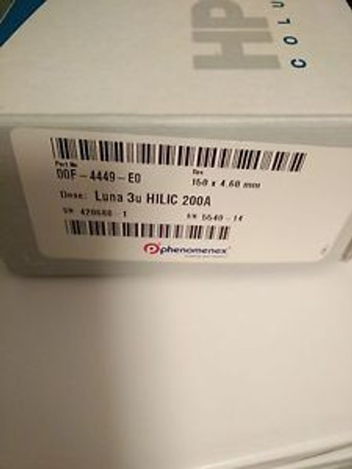 Phenomenex Lc Column Luna 3µm Hilic 200A 150 X 4.6 Mm