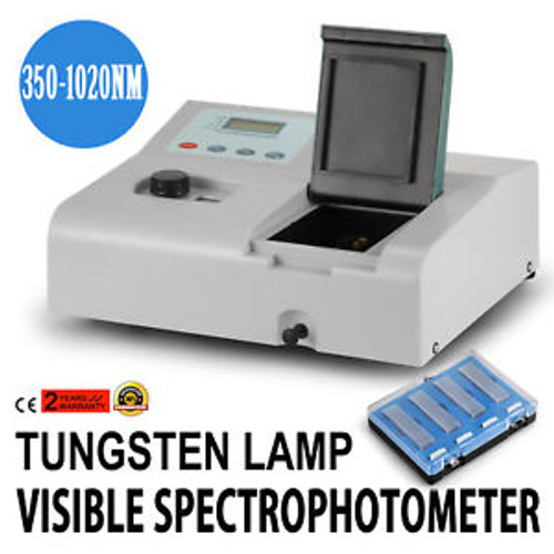Visible Spectrophotometer 721 Lab Equipment Spectronic 350-1020Nm Photometer