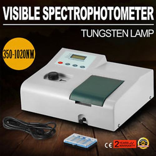 Visible Spectrophotometer 721 Portable 350-1020Nm Wavelength Lab 6Nm Bandwidth
