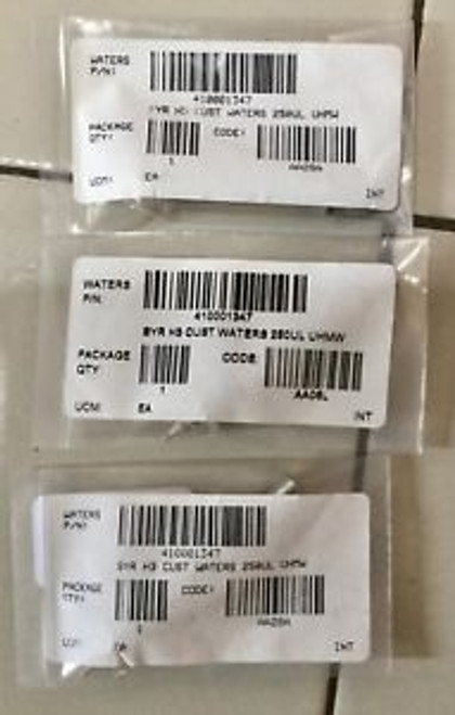 Waters Acquity H-Class Sm-Ftn 250Ul Syringe Assy X 3 P/N: 410001347 Brand New