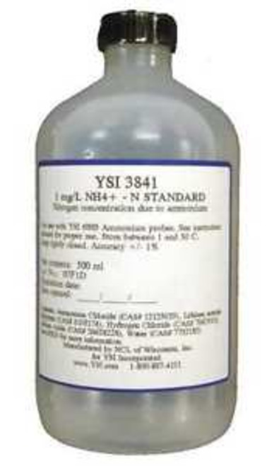 YSI 3842 Cal Solution Ammonium 10 mg/L 500 mL