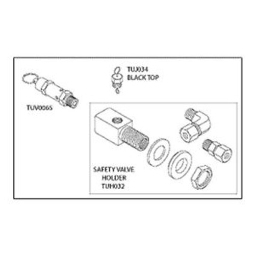 Tuttnauer 2540 Safety Valve Holder Kit (40 Psi - Rpi# Tuk078