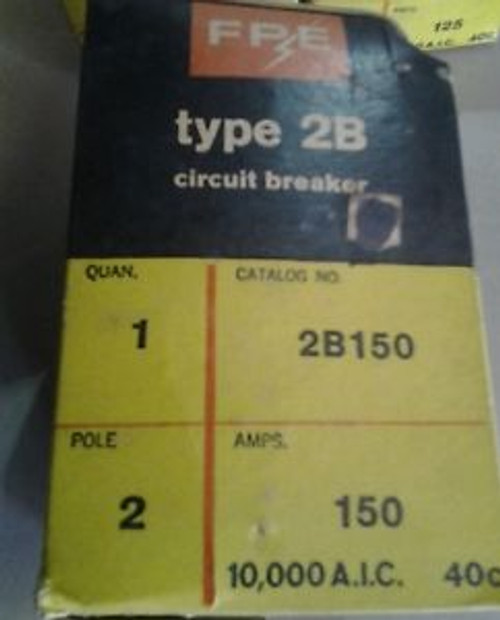 Fpe 2B150 150 Amp Circuit Breaker. In Box