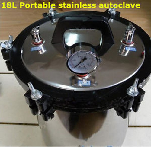 18L 304 Stainless Electric And Fire Heating Portable Tattoo Autoclave