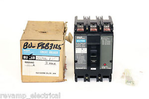 Fuji Bu-Fsb3125  125 Amp 3 Poles 600V Circuit Breaker