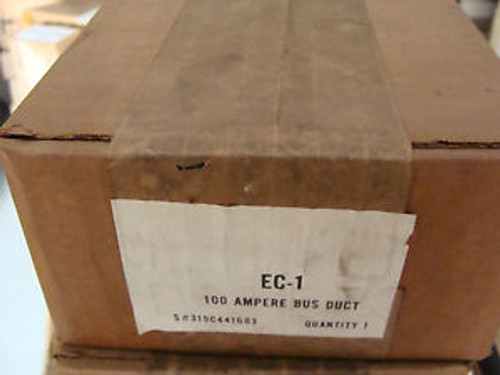 Westinghouse Ec-1 Bus Duct Enclosure  100 Amp S# 315C441G03 Factory Sealed