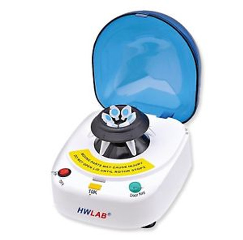 Hwlab?« 6K Mini Desk-Top Centrifuge 6000Rpm Fixed Speed 2 Separate Rotors