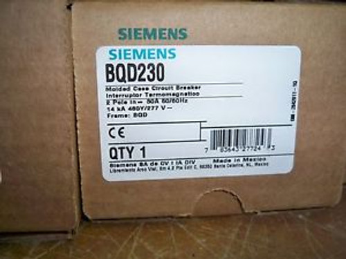 Siemens Bqd230 2Pole 30Amp 480V Circuit Breaker New! Warranty !