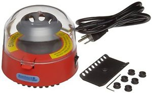 Benchmark Scientific Bsc1006-R Red Mini Centrifuge With 2 Rotors And 6 Adapters