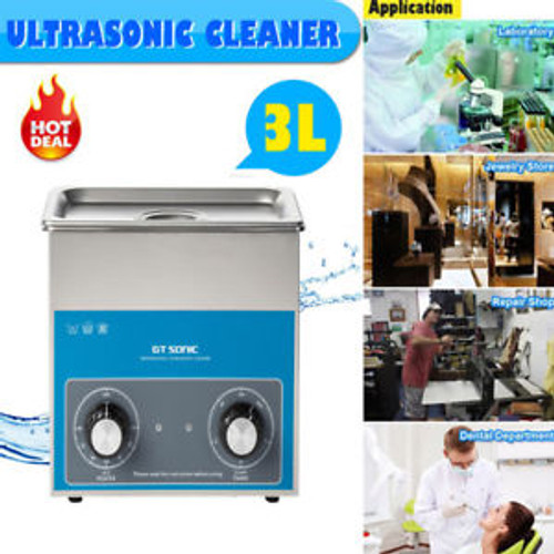 3L Ultrasonic Cleaner Industry Household Timer Heater Stainless Cleaning Machine