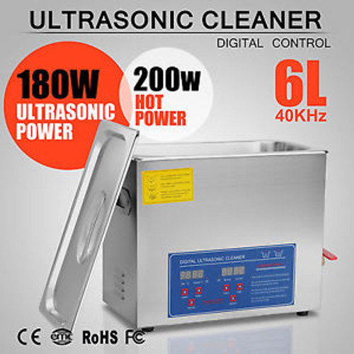 6L Ultrasonic  Cleaners Cleaning Equipment Led Display Steel Digital Control