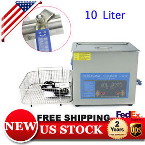 10 Liter Industry Ultrasonic Cleaner Ultrasonic Cleaning Tank Heated With Timer