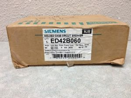 Siemens Ed42B060 2 Pole 60 Amp 480 Volt Bolt-On Circuit Breaker