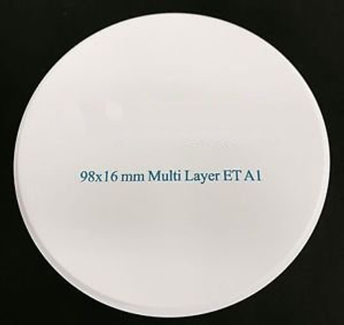 MULTI-LAYER EXTREME TRANSLUCENT  (98.5 x 16mm) Zirconia Disc (MET)