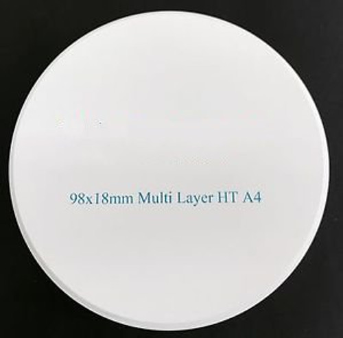 MULTI-LAYER EXTREME TRANSLUCENT  (98.5 x 18mm) Zirconia Disc (MET)