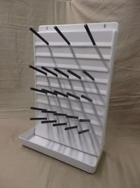 Large Bell Plastics Bottle Drying Rack 23 Peg Drain Board Lab Glassware Pegboard