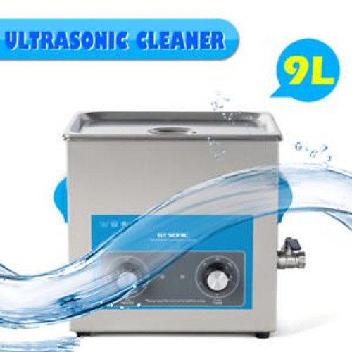 9L Stainless Steel Industry Heated Ultrasonic Cleaner Tank Timer Heater Machine