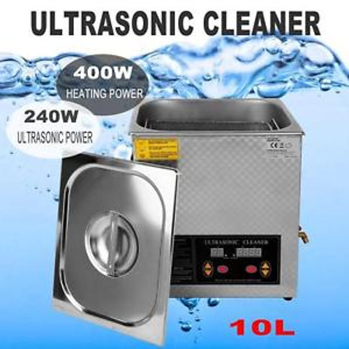 10L Digital Industry Ultrasonic Cleaning Machine Cleaner Heater Equipment