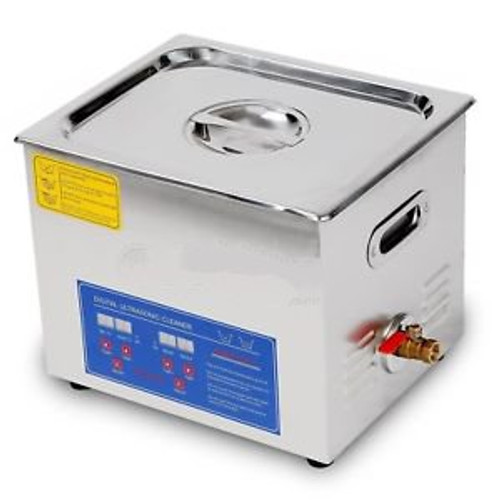 10L Liter Professional Stainless Steel Ultrasonic Cleaner Heater Timer Bracket